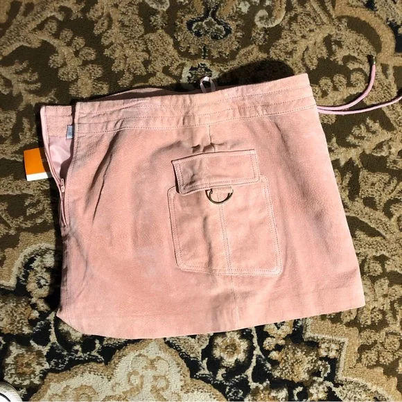 Wilsons Leather Pink Suede Skirt - Picture 5 of 5